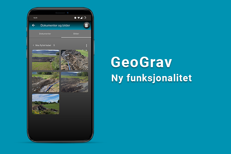 Ny funksjonalitet i GeoGrav-appen
